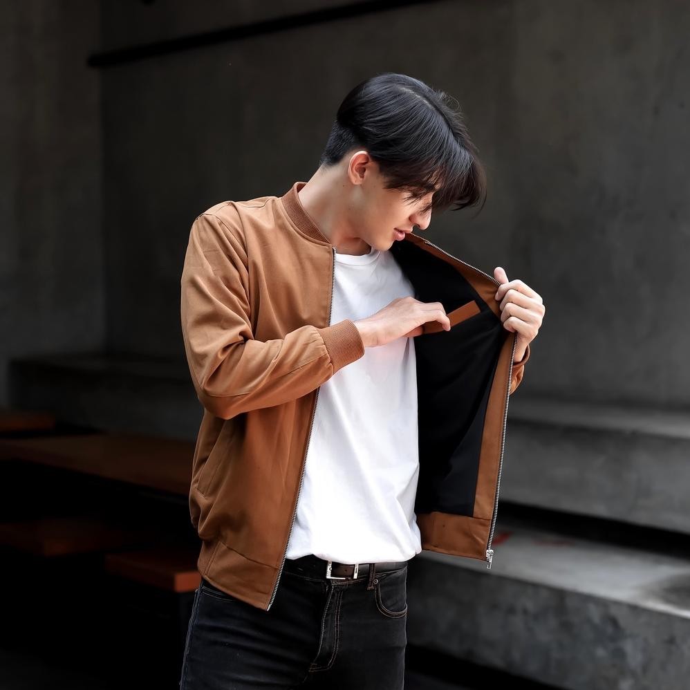 Jaket Bomber Pria Jacket Bomber Canvas tebal bomber Pria Man