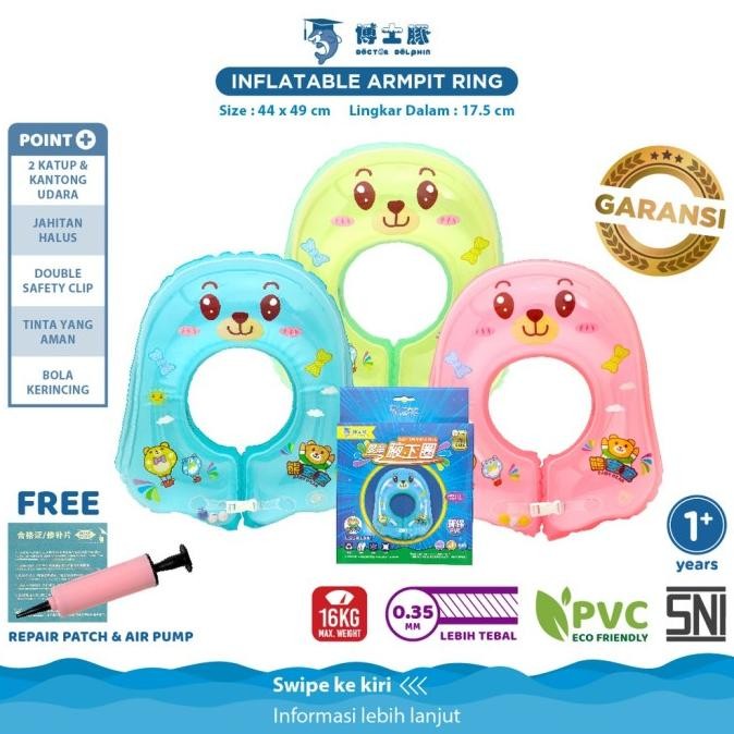 TERBARU - Doctor Dolphin Inflatable Armpit Ring DD01103 - Pelampung Renang Bayi