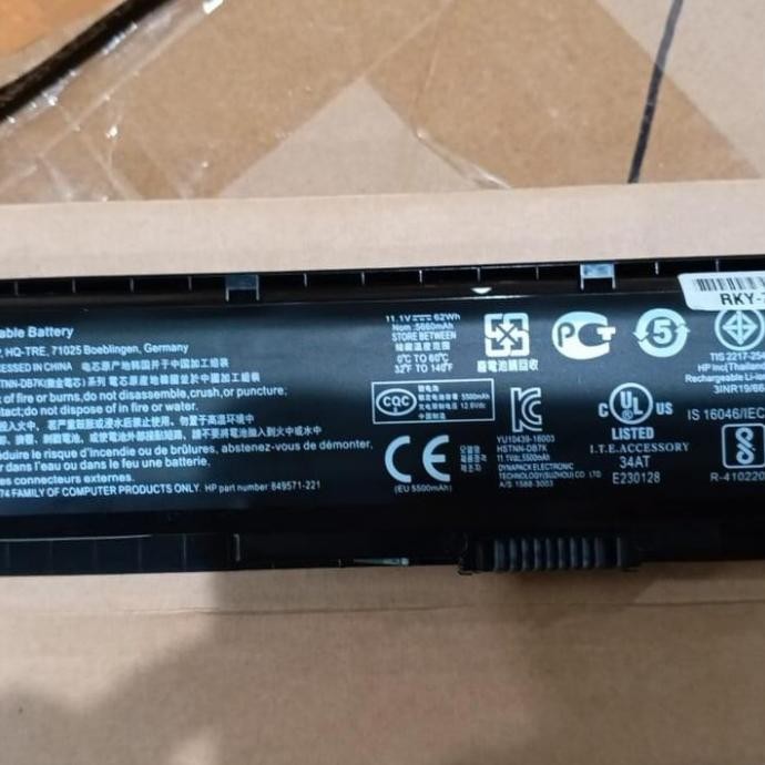Batre Baterai Laptop Hp Omen 17 Pa06 New Stok