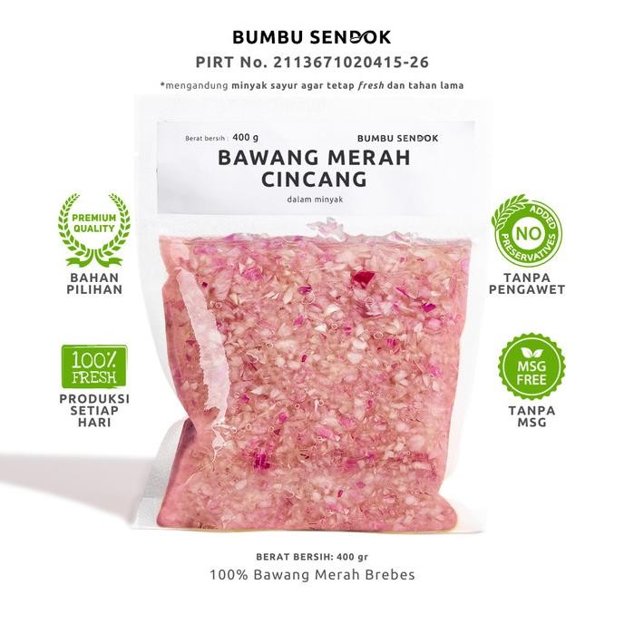 

BUMBU SENDOK Refill Bawang Merah Cincang dalam Minyak / Minced Shallot nUg