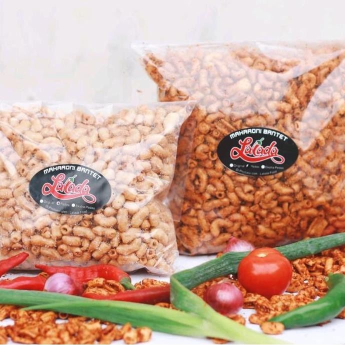

Makaroni Bantet Kemasan 500gram - Cemilan Pedas Food Snacks Makanan Kering nUg