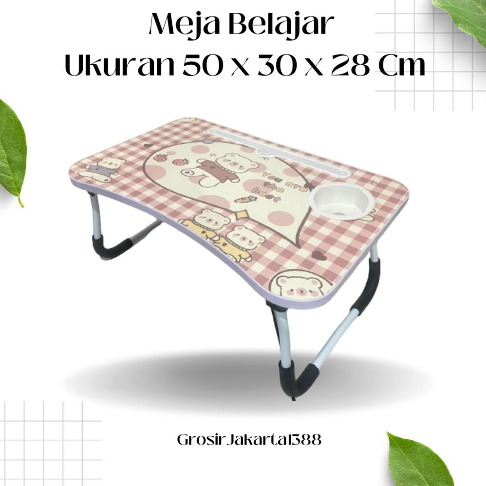 

MEJA BELAJAR LIPAT MEJA LAPTOP PORTABLE / MEJA BELAJAR ANAK MEJA UKURAN 45 X 30 X 28 CM