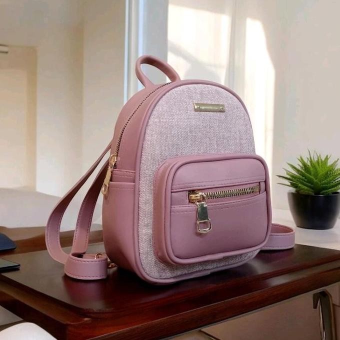 Nevarastore- Ransel Mini- [Rany] Tas Ransel Backpack Mini Wanita Bahan Kanvas