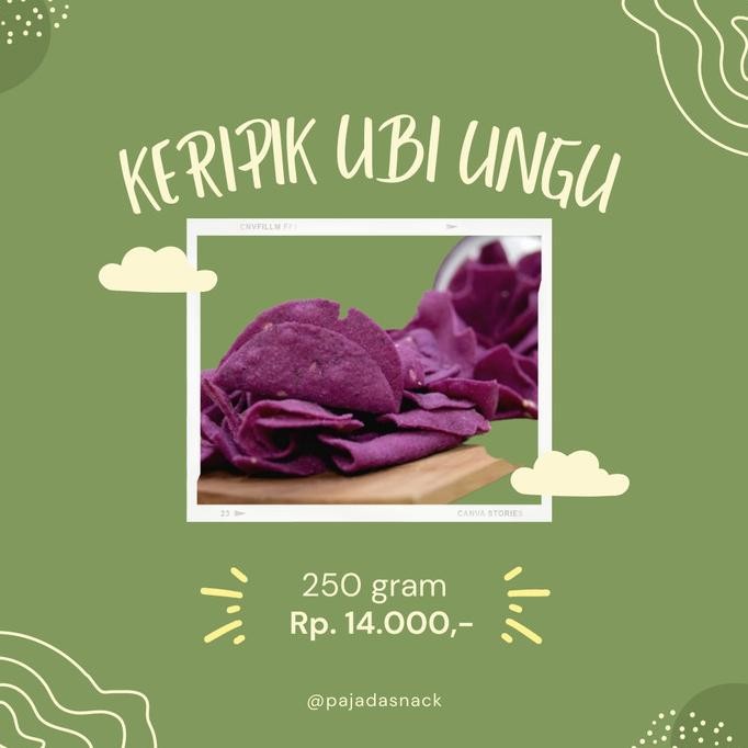 

keripik ubi ungu renyah original 1 kg / keripik ubi ungu original mani nUg