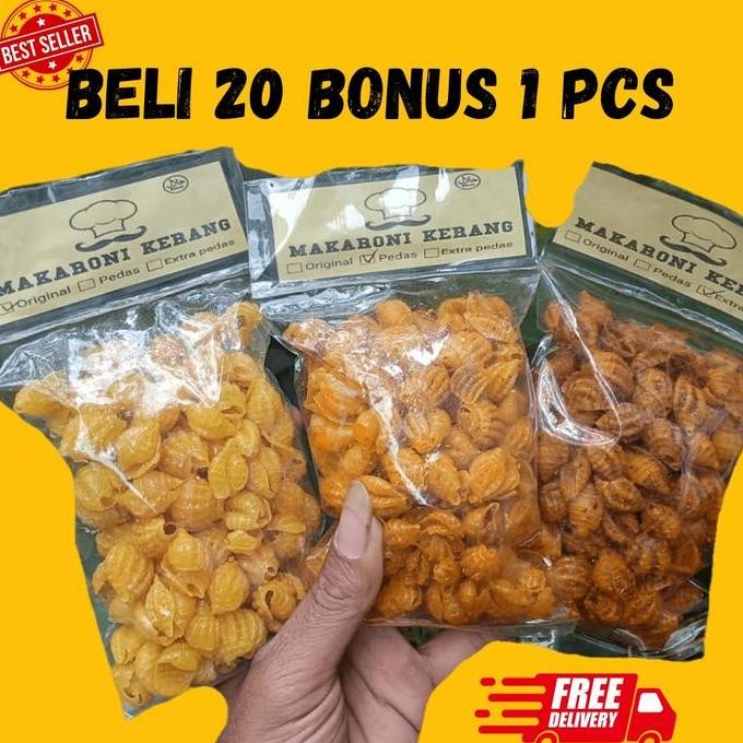 

PAKET HEMAT 10 PCS MAKARONI BANTET KEMASAN 50gr macaroni makroni pedas cemilan snack food kerang Makanan nUg