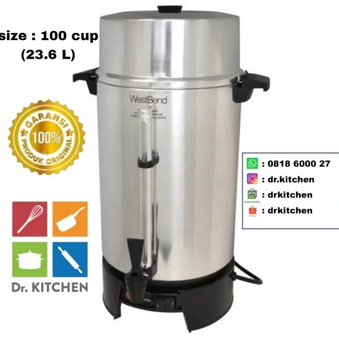 Westbend 100 Cup Coffee Urn Water Boiler - 2 pin plug