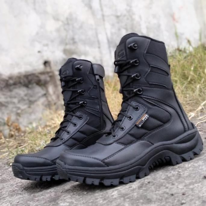 Sepatu Pdl Jatah Tni Pembagian Caanggo Militery Hitam
