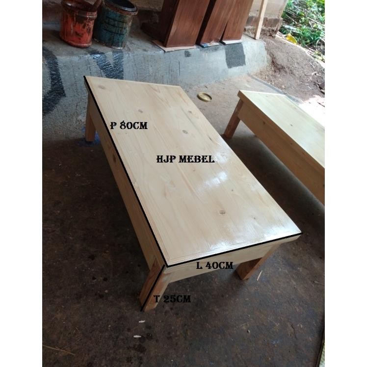 

GROSIR MEJA SERBAGUNA MEJA FULL KAYU JATI BELANDA SIAP PAKAI KOKOH MEJA P80 L40 T25 NATURAL