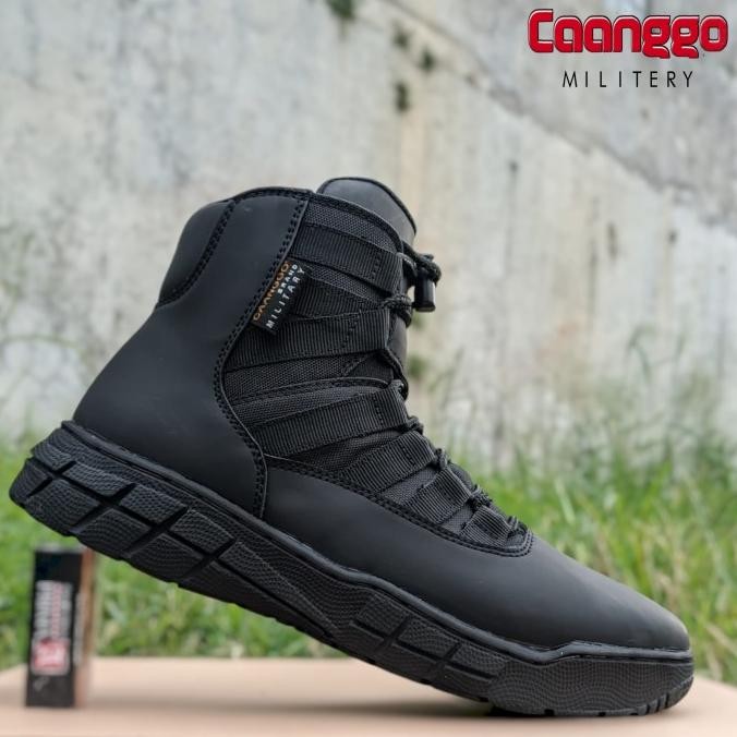 Sepatu Boots PDL LANTAS TNI POLRI Sepatu PDL Angkle Boots Terbaru Caanggo Military