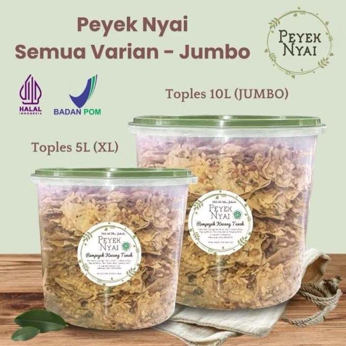 

Grosir Rempeyek Peyek Nyai Kacang (Jumbo)