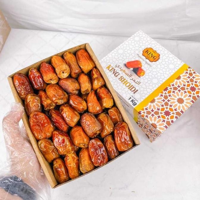 

Grosir Kurma King Shoidi 1Kg - Camilan Sehat Tanpa Rasa Beraflour - Food Cemilan 1000 Gram