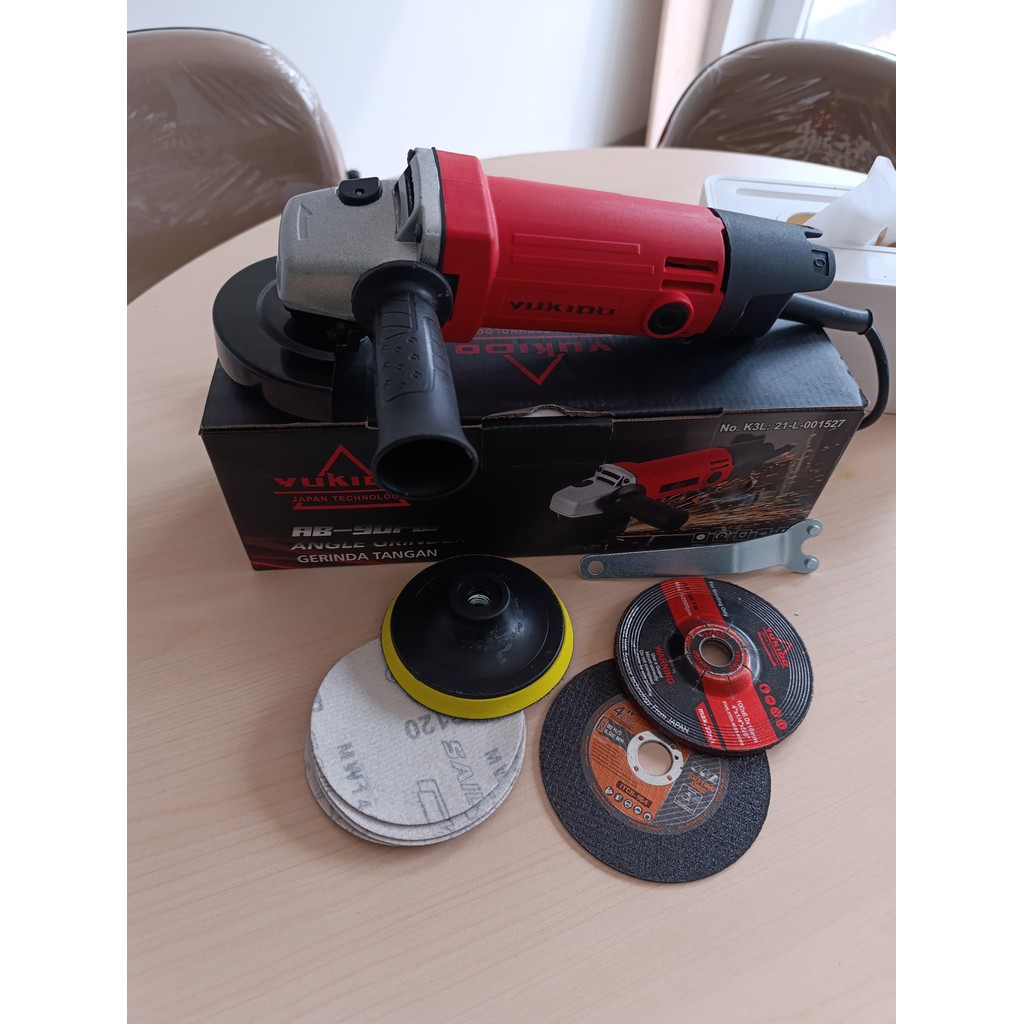 PROMO MESIN GERINDA LENGKAP + MATA POTONG KAYU. MESIN GERINDA LISTRIK TANGAN. MAILTANK SH05. MAKITA 