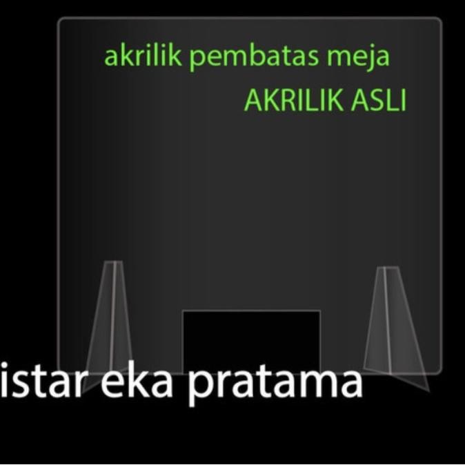 

Akrilik partisi/ table divider/ pembatas kasir 2MM