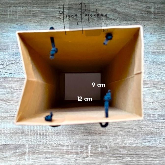 

Pjj-1621 Paper Bag / Tas Kertas Botol Wine Tumbler Kraft Uk. 12X9X34 (1 Lusin)