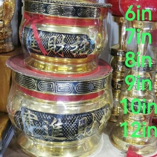 Sale Hio Lo / Tempat Hio Dupa Kuningan Cina Ukiran Tulisan