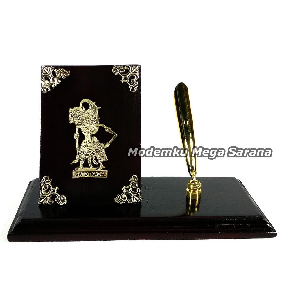 

Sd-46 Tempat Bolpoin + Kartu Nama Kayu Wayang Bima Werkudara 16X7X12 Cm