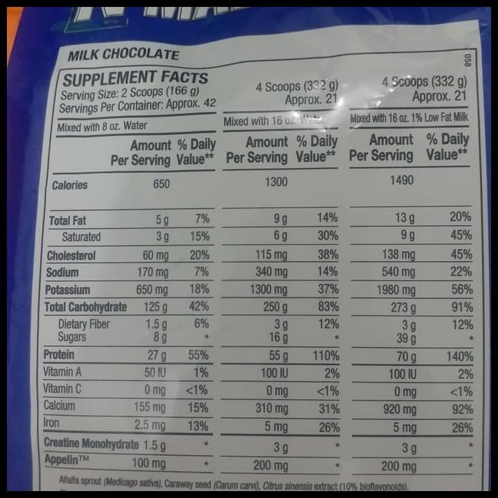 Terlaris Ans Nmass N-Mass Gainer 15 Lbs Lb 15Lbs 15Lb Weight Gainer N Mass Good Quality