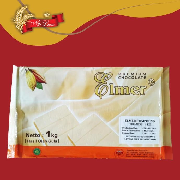 

ELMER Chocolate Compound / Cokelat Masak TIRAMISU 1 kg liquid