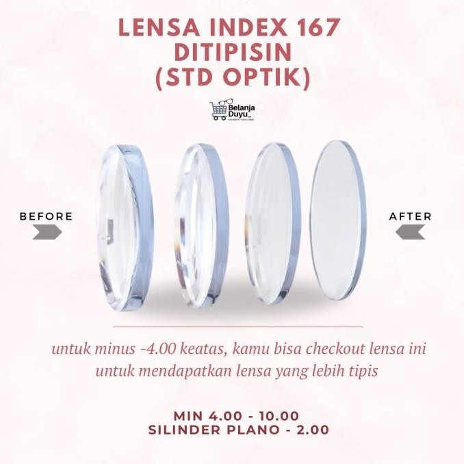 Sale Lensa Ditipisin (Minus -5.00 S/D -10.00 Cyl -2.00 S/D -3.00)