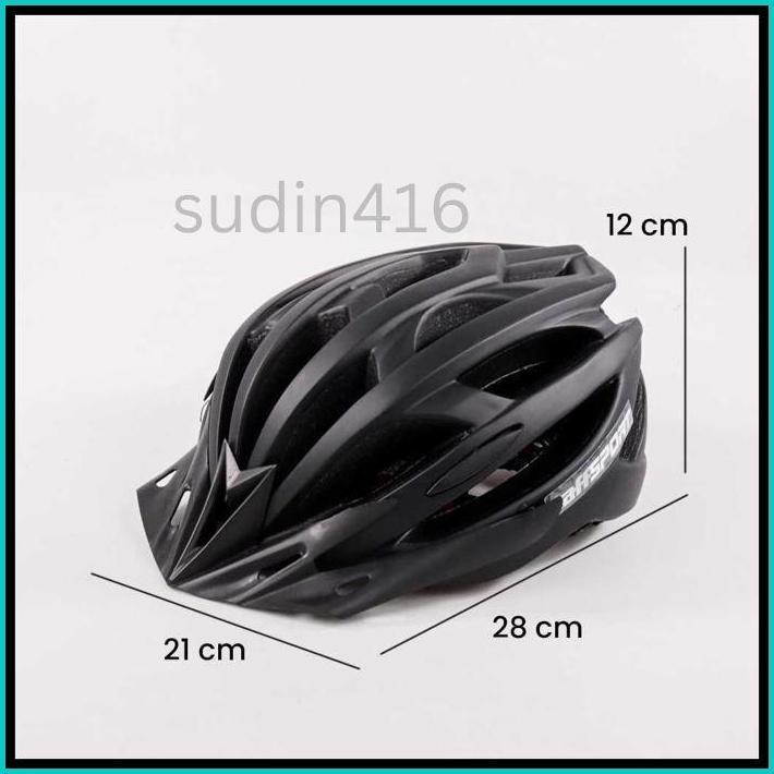 [ORI] TAFFSPORT HELM SEPEDA ROADBIKE MTB PRIA WANITA EPS FOAM PVC SHELL LED - XK07