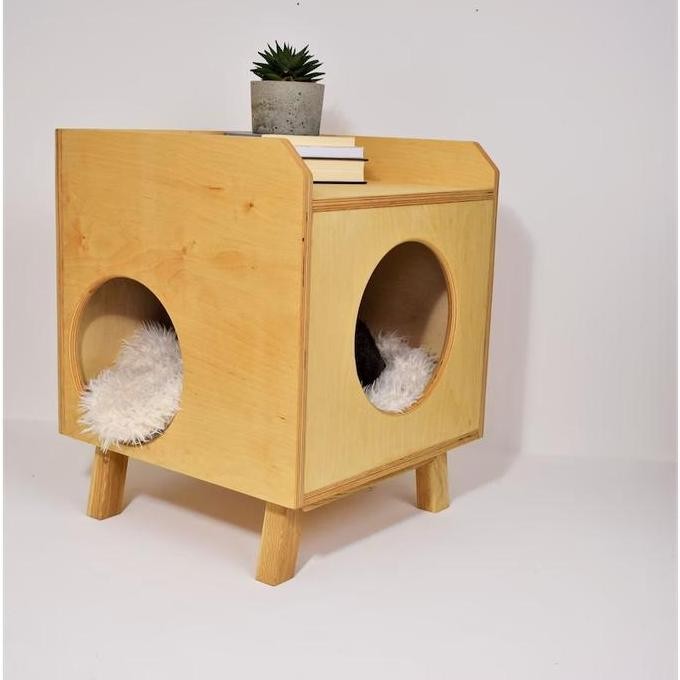 Rumah Kucing/box kucing/kotak kucing kayu minimalis | BEST QUALITY