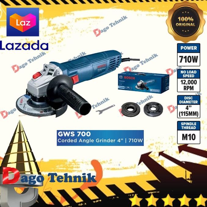 PROMO DASYAT Mesin Gerinda BOSCH Tangan 4 Inch Bosch GWS 700
