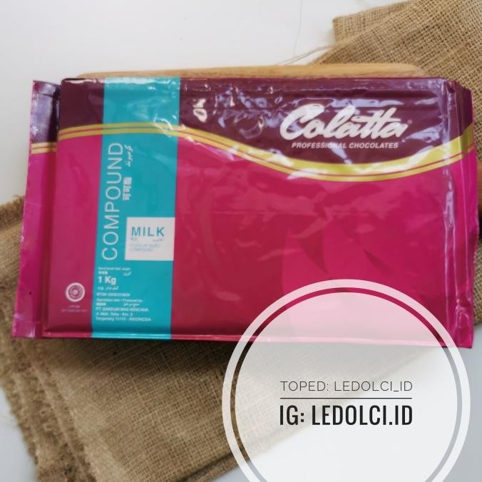 

TERMURAH! COLATTA MILK CHOCOLATE COMPOUND COKLAT SUSU 1 KG liquid