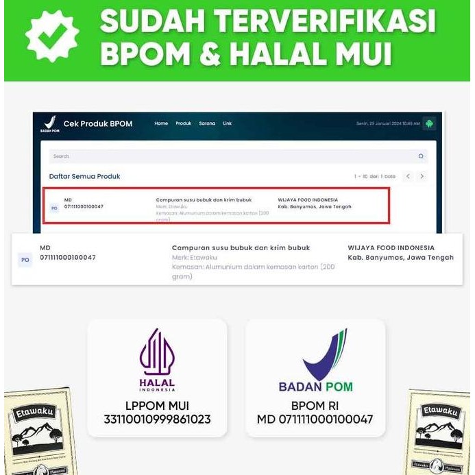 

Etawaku Platinum- Susu Kambing Etawa Murni Dengan Krimer Nabati. Bisa Diminum Oleh Anak- Anak, Remaja, Dewasa Dan Orang Tua (Segala Usia)[Milk, Bubuk, Dairy] Best Seller