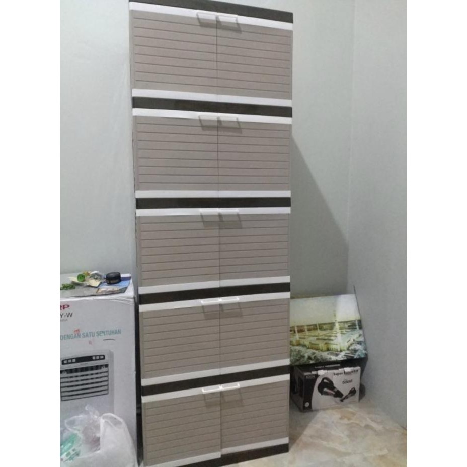 lemari plastik club susun 5 jumbo