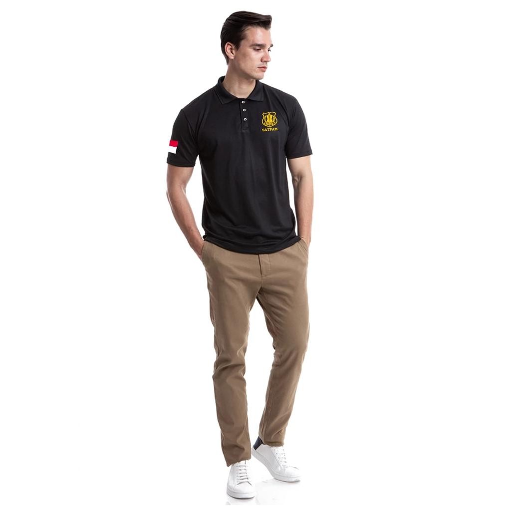 Kaos Satpam Security Bordir Terbaru Kaos Satpam Bordir Kaos Security Satpam Kaos Satpam Kerah - Kaos