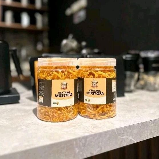 

HJ Kentang Mustofa 250 Gram Pedas Manis Renyah Enak Kemasan Toples Tanpa Bahan Pengawet - Nafisha Food