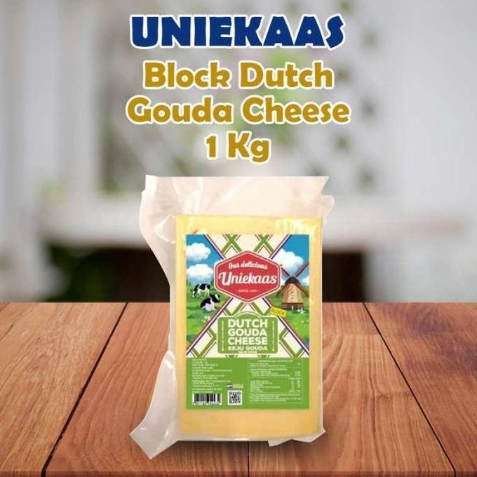 

Uniekaas Block Dutch Gouda Cheese 1 Kg / Keju Gouda Blok 1Kg Terbaru