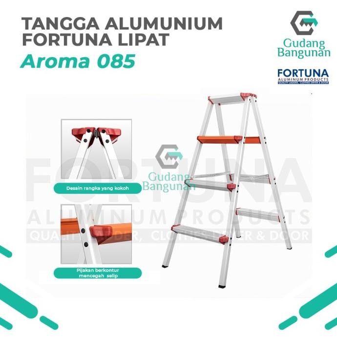 TANGGA FORTUNA LIPAT AROMA TANGGA ALUMUNIUM ORIGINAL