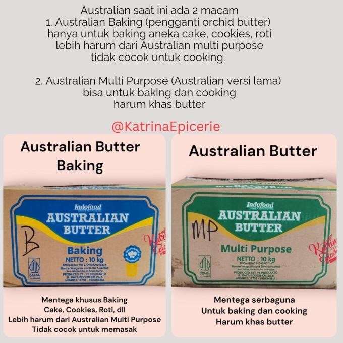 

Australian Butter Unsalted 1 Kg Mentega Tawar Untuk Cake Cookies Terbaru