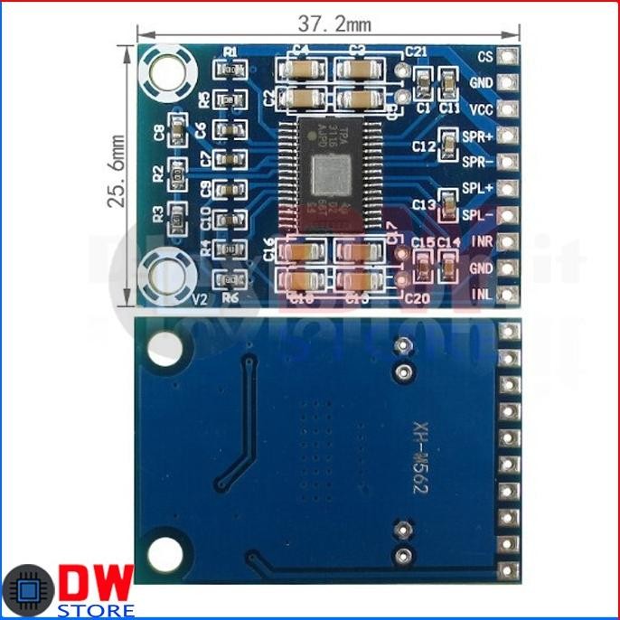 JH8 XH-M562 100W 2x50W Stereo Power Amplifier TPA3116D2 TPA3116 PCB Board