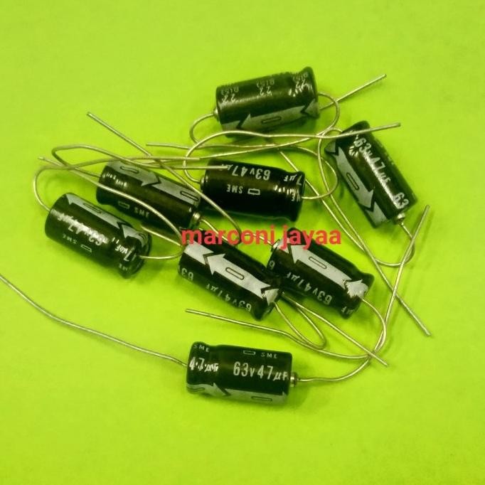 Promo kapasitor 47uf 63volt polar axial COD