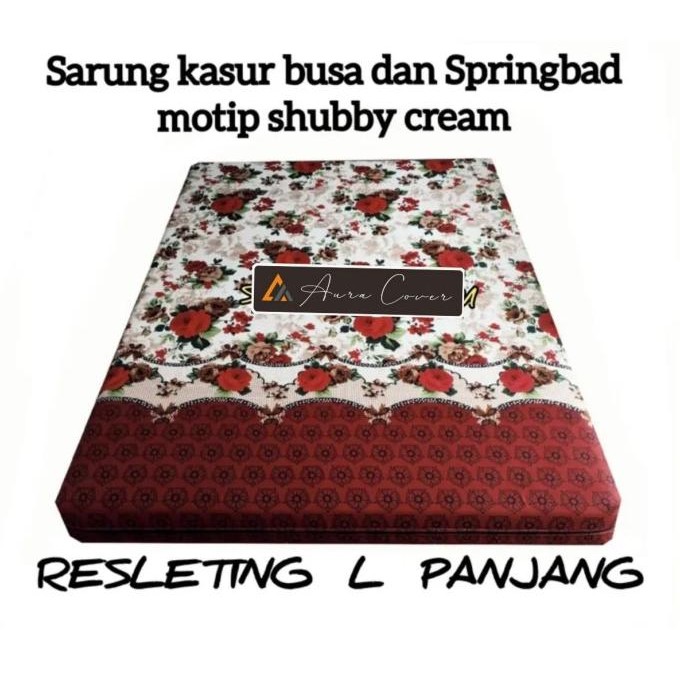Grosir Sarung Kasur Busa Resleting Tebal 20Cm / Sprei Resleting L Panjang Kain Katun Kain