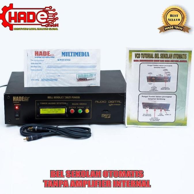 Bel Sekolah Otomatis Tanpa Amplifier Internal Plus Kabel Rca 260 Nada Co