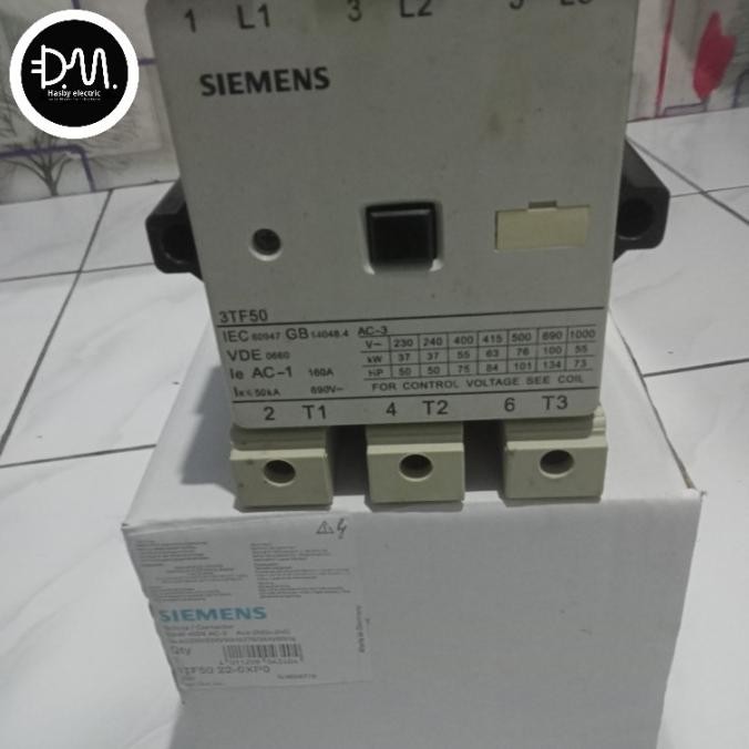Siemens Kontaktor Siemens 3Tf50-22(160A) New Stok