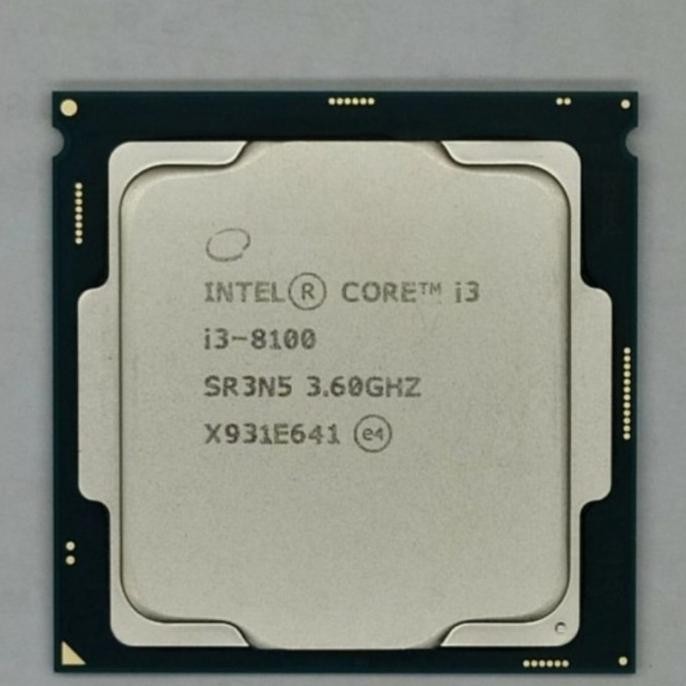 Processor Core I3 8100 Gen 8 1 Bulan New Stok