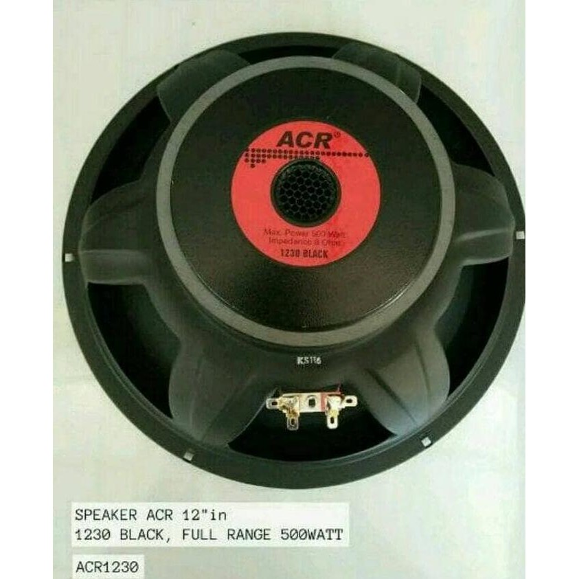 Speaker ACR 1230 Ukuran 12in Full Range 500 Watt