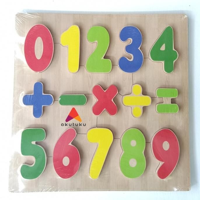 Murah Papan permainan puzzle timbul besar hijaiyah, angka, alphabet/ huruf | Bchunky puzzle Mainan e