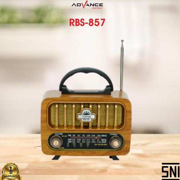 [COD] Speaker Portable Wireless Advance Model Radio-ponsel Antik RBS-857 / RBS857 Support Bluetooth 