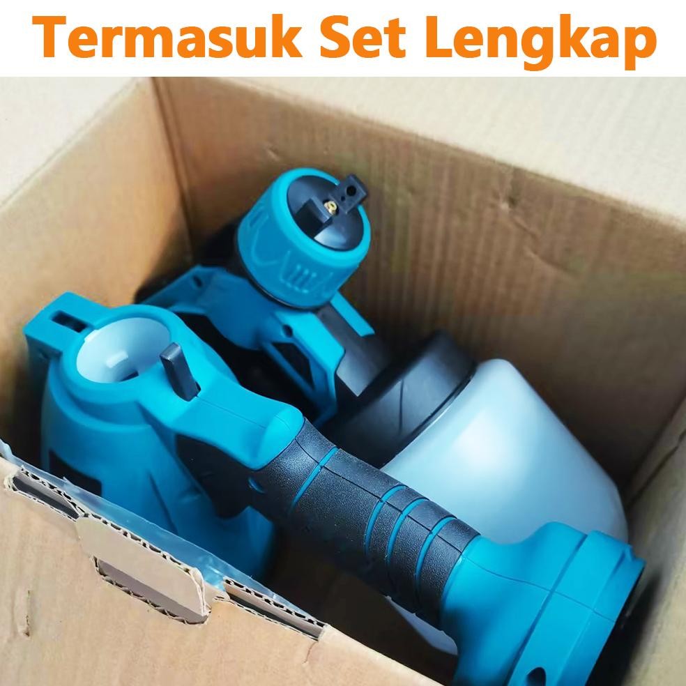 MANSOON Mesin Semport Cat 800ML Cordless Electric Spray Gun Cat Semprot Listrik Alat Semprot Cat Ele