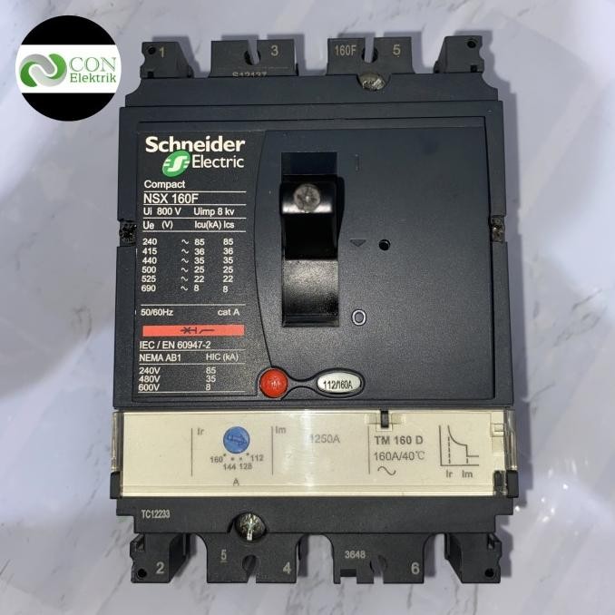 Mccb Schneider Nsx 160F 160A (36Ka) 3Phasa Nsx160F Tm160D New Stok