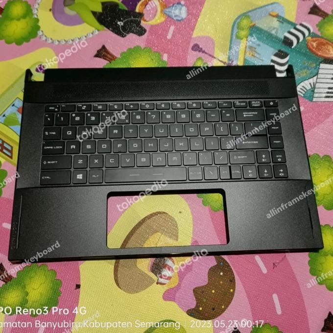 Frame Keyboard Msi Gs66 Stealth Ms-16V1 Gs66 10Sd 10Se 10S Original New Stok