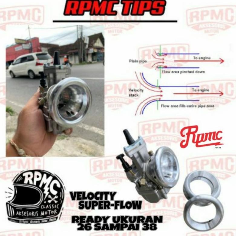 CORONG KARBU VELOCITY DONAT PE PWK PWL 24 26 28 30 32 34 35 38 CORONG KARBURATOR CINCIN SLIM PJ AIRS