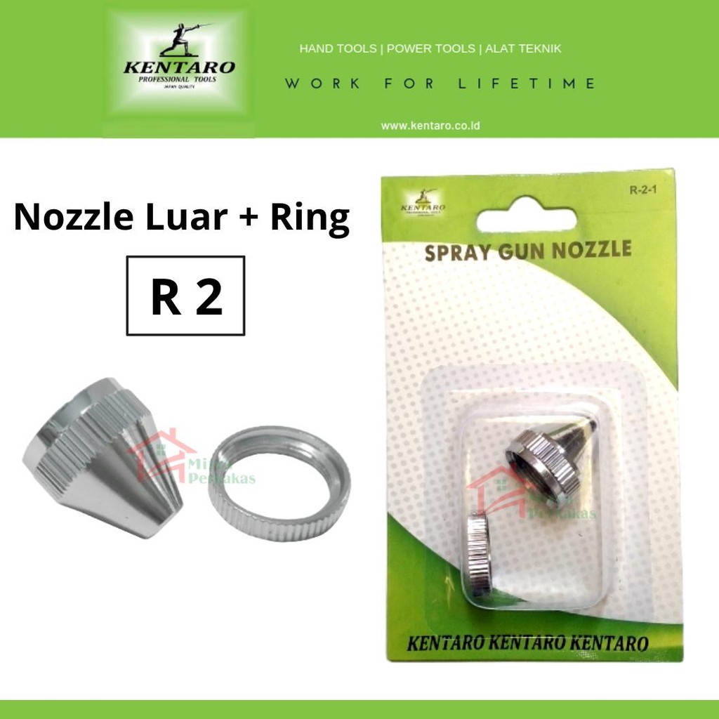 KENTARO Nozzle Luar + Ring Spray gun R2 - Spare Part  R-2