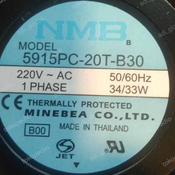Fan Nmb 5915Pc-20T-B30 220V-Ac 34/33W New Stok