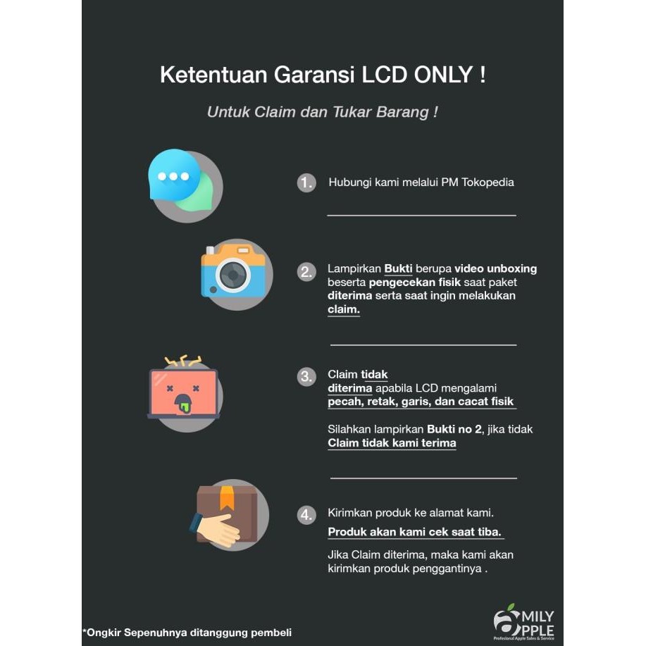 Lcd Macbook Air 11" A1465 / A1370 2010 - 2015 | Lcd Only New Stok